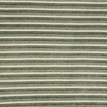 Tricot groen met witte strepen in katoen / polyester mengeling